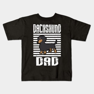 Dachshund Dad Proud Dogs Kids T-Shirt